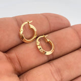 Candongas Clau 1.15gr / 1/2 in / Oro Amarillo 18K %