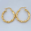 Hoop Earrings Kari 1.95gr / 1 in / 18K Yellow Gold %