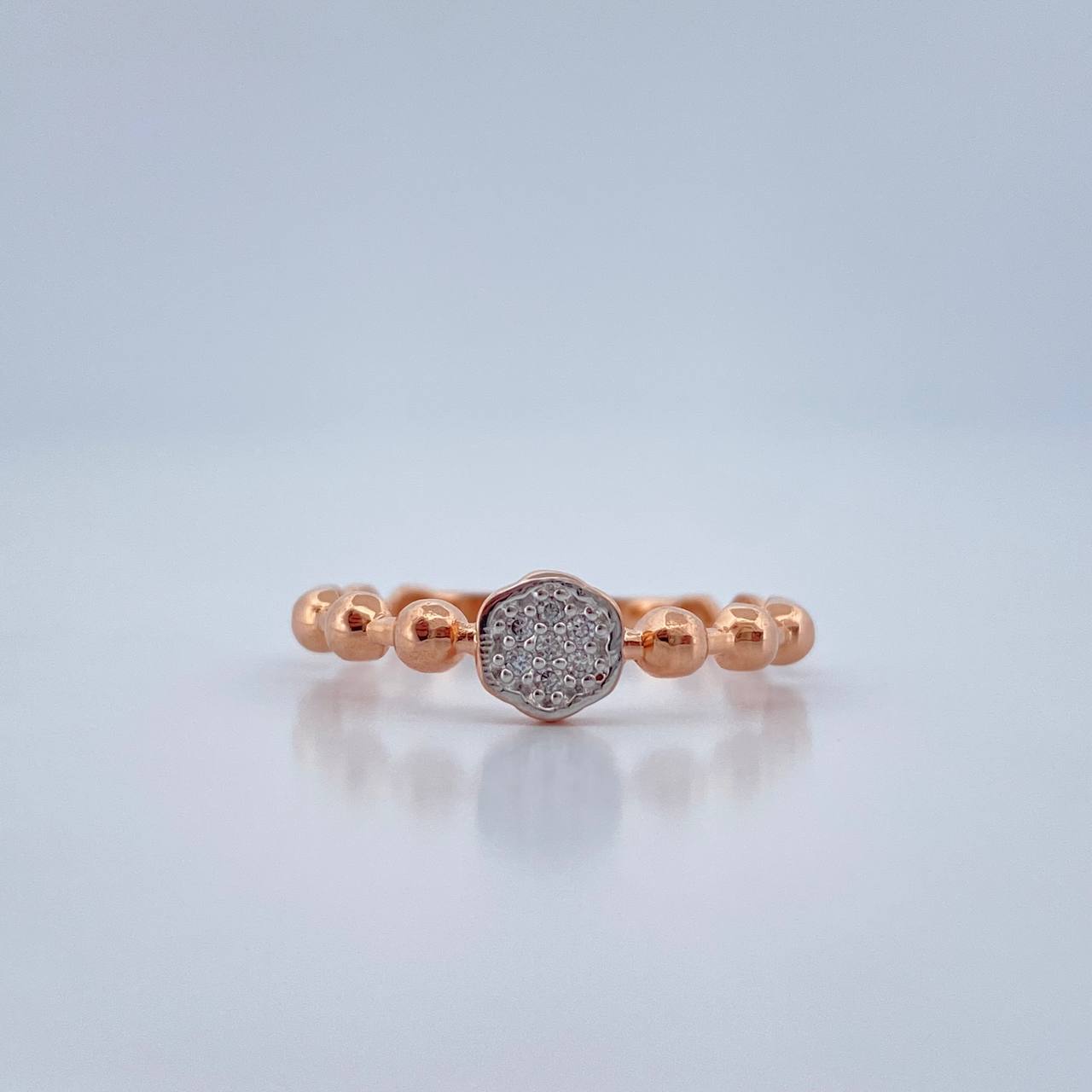 Hexagon Ring 1.6gr / Size 6 / 18K Gold +