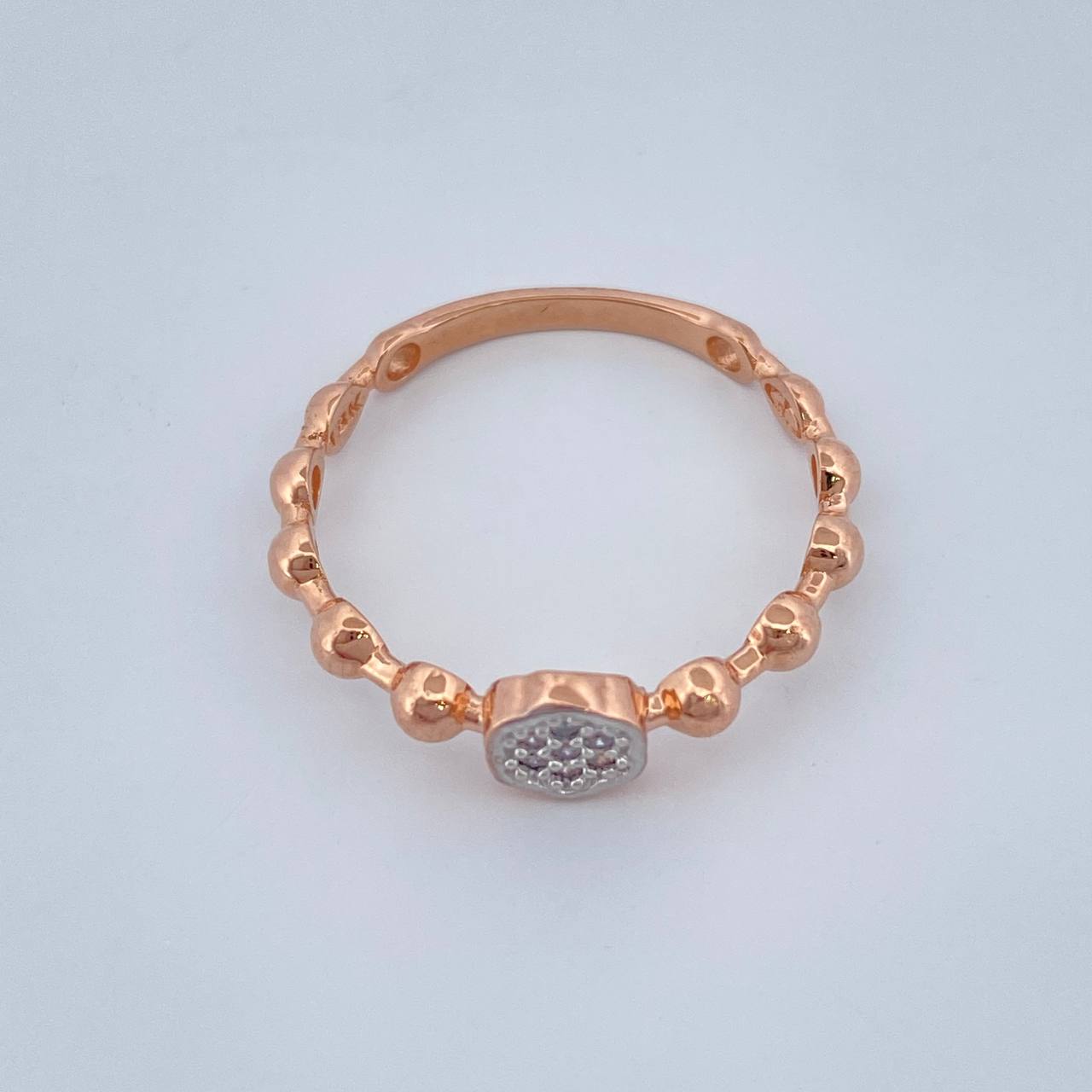 Hexagon Ring 1.6gr / Size 6 / 18K Gold +