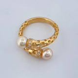 You and Me Ring 4.8gr / T6 / 18K Yellow Gold %