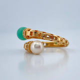 You and Me Ring 4.7gr / T6 1/4 / 18K Yellow Gold %