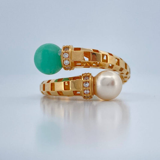 You and Me Ring 4.7gr / T6 1/4 / 18K Yellow Gold %