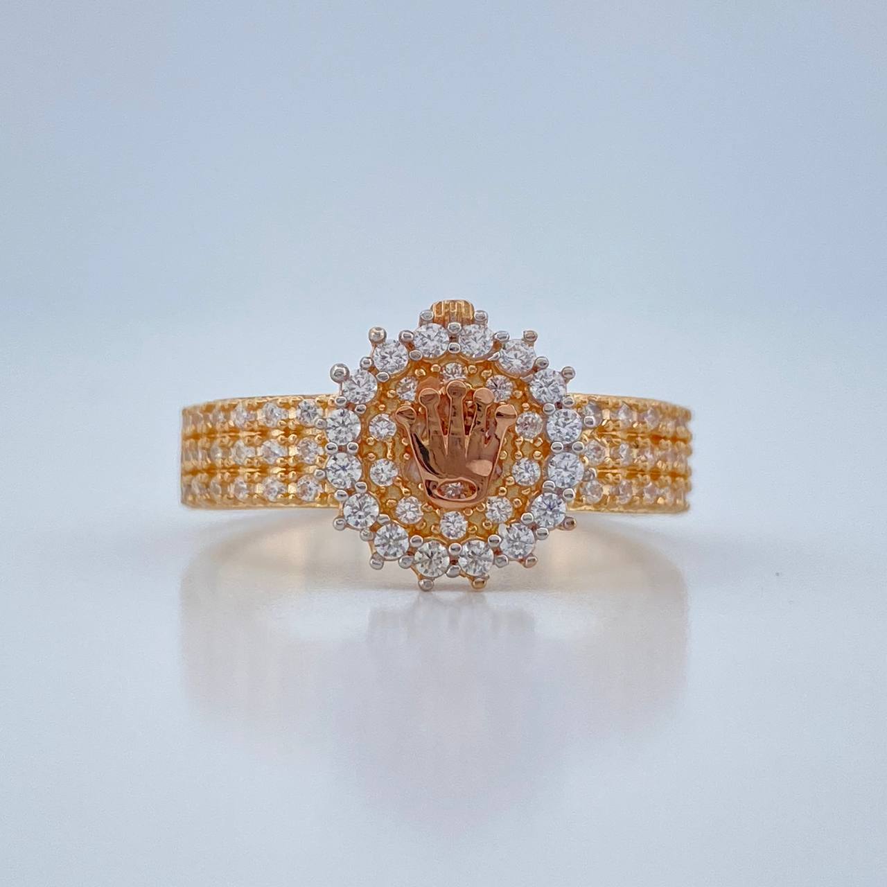 Crown Ring 4.15gr / T6 1/4 / 18K Yellow Gold *
