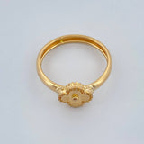 Clover Ring 2.3gr / T8 1/4 / 18K Yellow Gold +