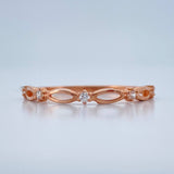 Wave Ring 1gr / Size 7 / 18K Gold +