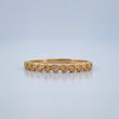 Flower Hoop Ring 1.4gr / Size 7 / 18K Gold +