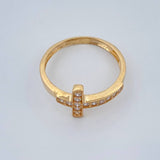 Anillo Cruz 1.85gr / T6 / Oro Amarillo 18K %