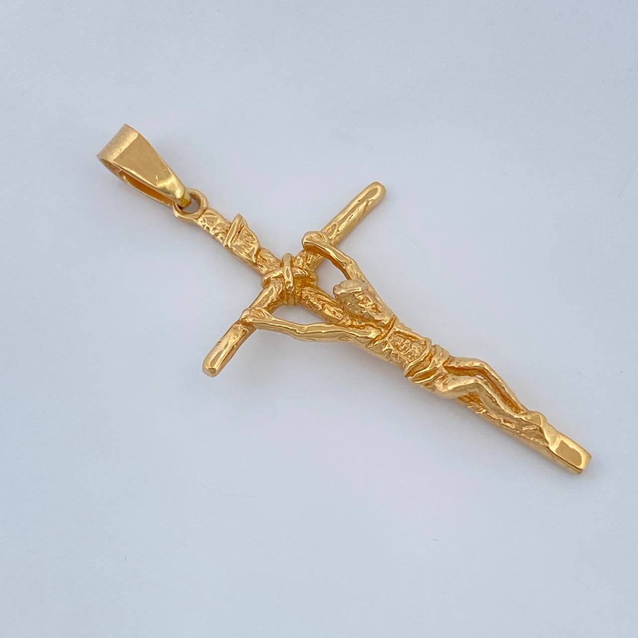 Cruz Cristo 3.7gr / 1 3/4 in / Oro Amarillo 18 %