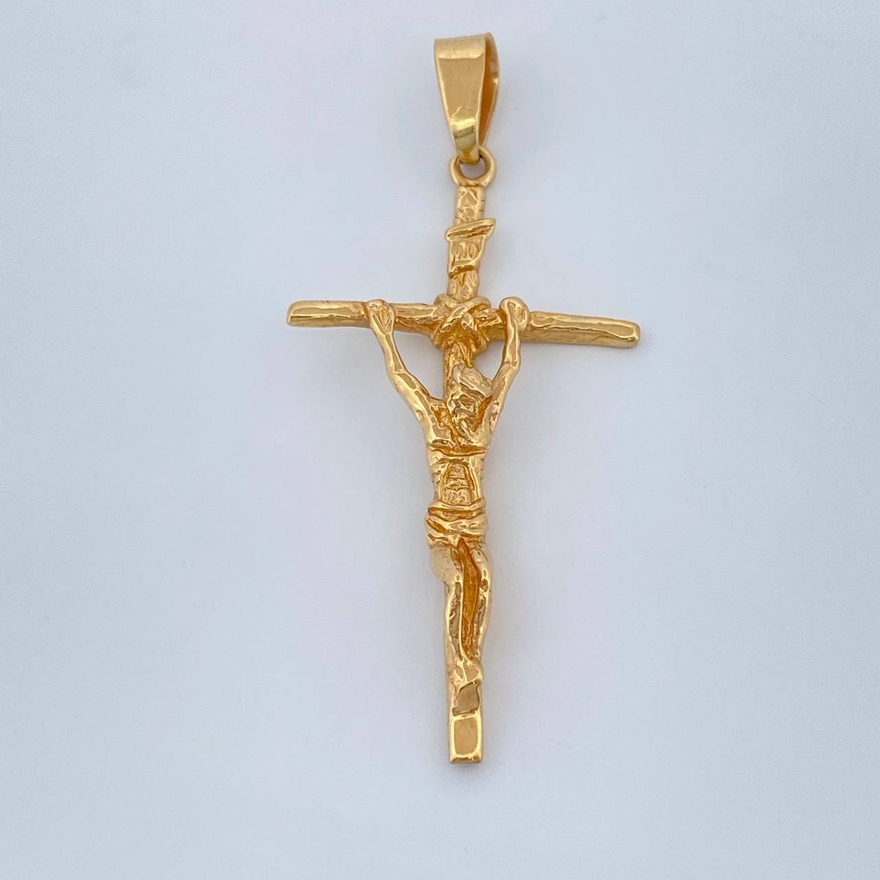 Cruz Cristo 3.7gr / 1 3/4 in / Oro Amarillo 18 %