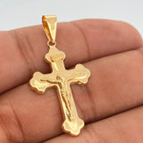 Dije Cruz Cristo 1.9gr / 1 1/2 in / Oro Amarillo 18K %
