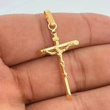 Dije Cruz Cristo 1.45gr / 1 1/2 in / Oro Amarillo 18K %