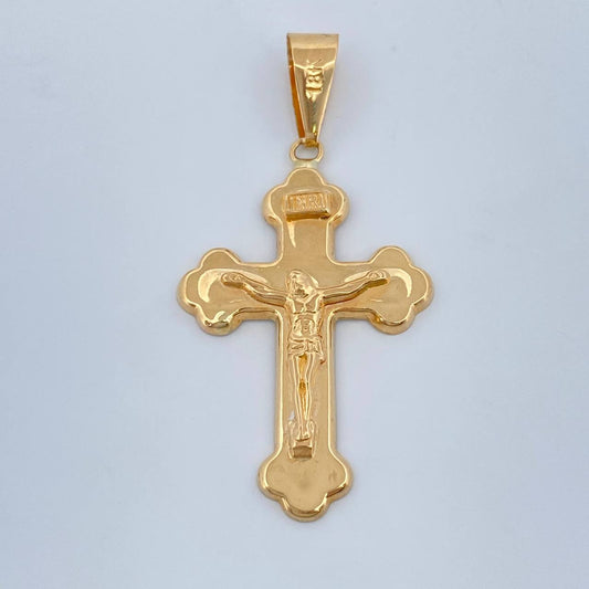 Dije Cruz Cristo 1.9gr / 1 1/2 in / Oro Amarillo 18K %