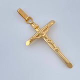 Dije Cruz Cristo 1.35gr / 1 1/2 in / Oro Amarillo 18K %