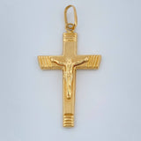 Dije Cruz Cristo 1.5gr / 1 1/2 in / Oro Amarillo 18K %
