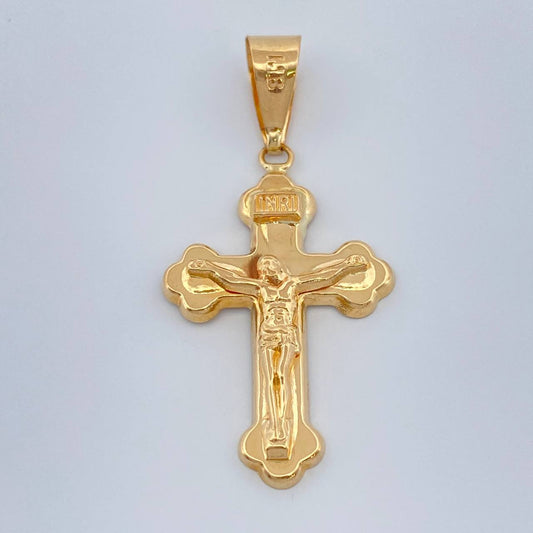 Dije Cruz Cristo 1.5gr / 1 1/2 in / Oro Amarillo 18K %
