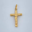 Dije Cruz Cristo 0.85gr / 1 1/4 in / Oro Amarillo 18 %
