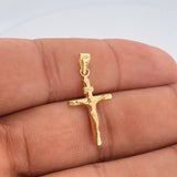 Dije Cruz Cristo 0.7gr / 1 in / Oro Amarillo 18K %