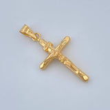 Dije Cruz Cristo 0.7gr / 1 in / Oro Amarillo 18K %