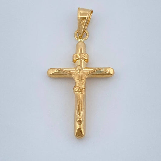 Dije Cruz Cristo 0.75gr / 1 in / Oro Amarillo 18K %