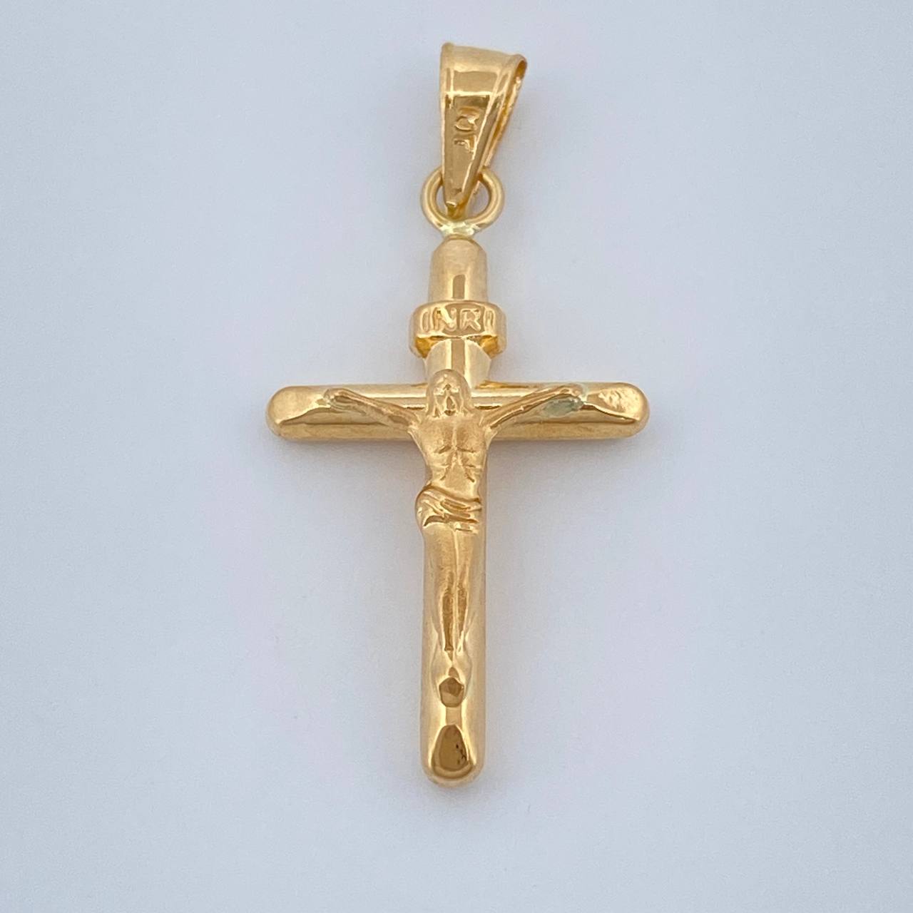 Dije Cruz Cristo 0.7gr / 1 in / Oro Amarillo 18K %