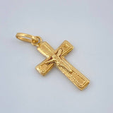 Dije Cruz Cristo 0.45gr / 3/4 in / Oro Amarillo 18K %