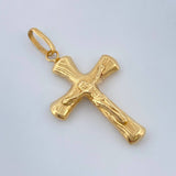 Dije Cruz Cristo 1.4gr / 1 1/2 in / Oro Amarillo 18K %