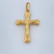 Dije Cruz Cristo 1.4gr / 1 1/2 in / Oro Amarillo 18K %