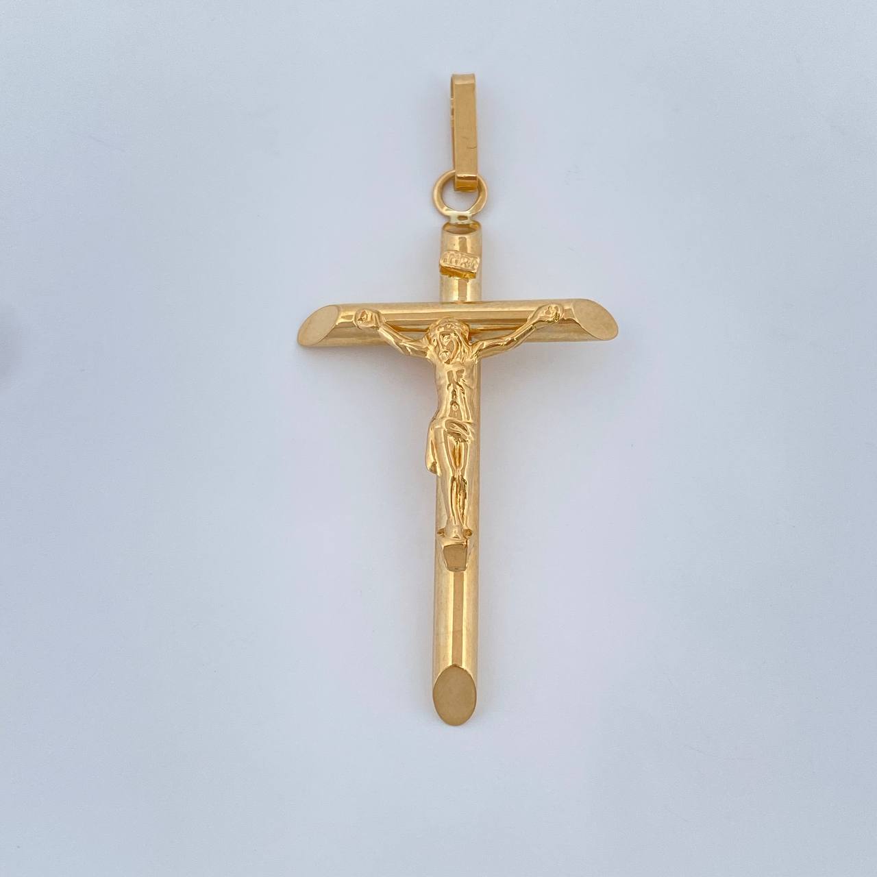 Pendant Cross Christ 1.95gr / 2 in / Yellow Gold 18K %
