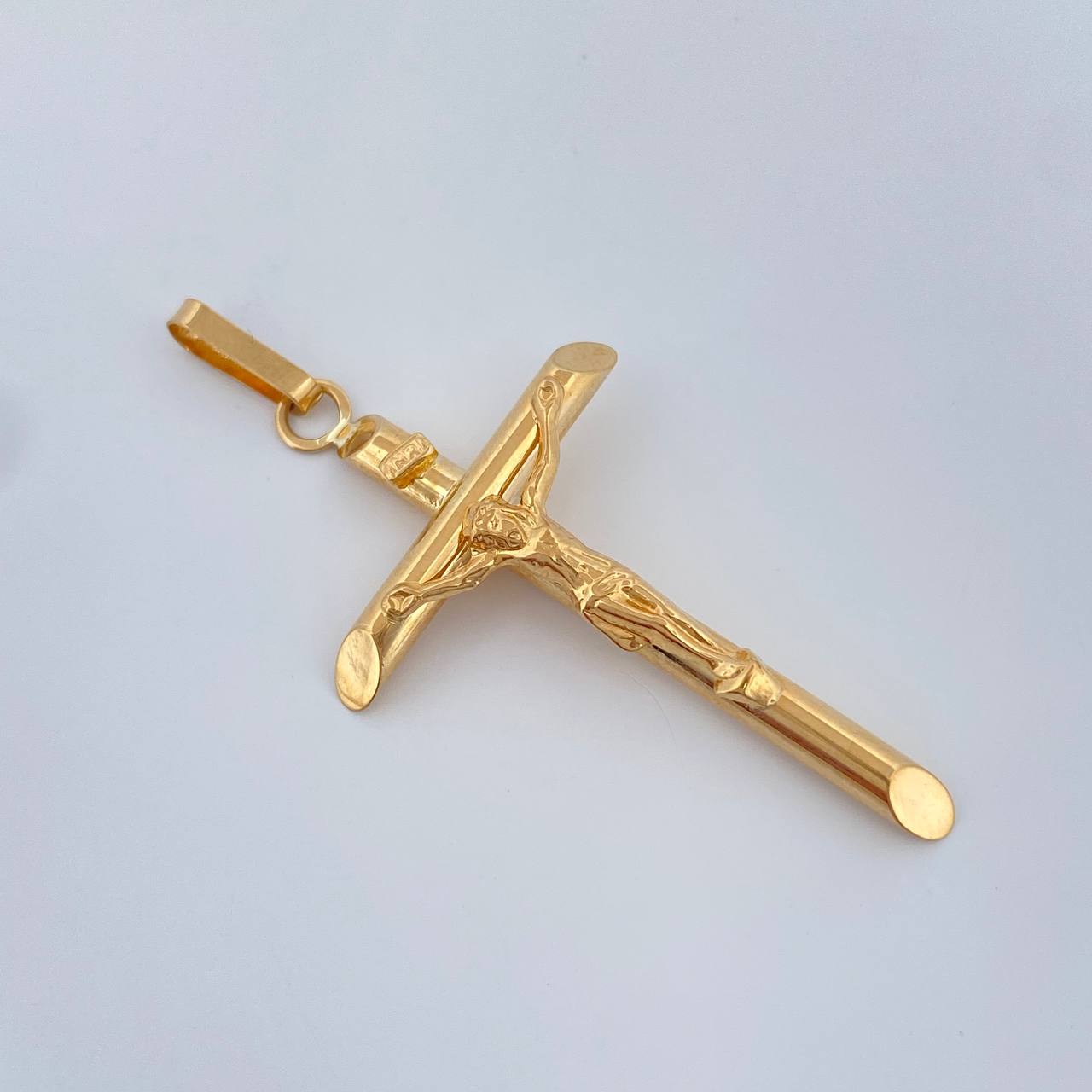 Pendant Cross Christ 1.95gr / 2 in / Yellow Gold 18K %