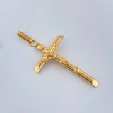 Pendant Cross Christ 1.95gr / 2 in / Yellow Gold 18K %