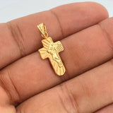 Dije Cruz Rostro Cristo 0.8gr / 1 in / Oro Amarillo 18K %