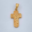 Dije Cruz Rostro Cristo 0.75gr / 1 in / Oro Amarillo 18K %