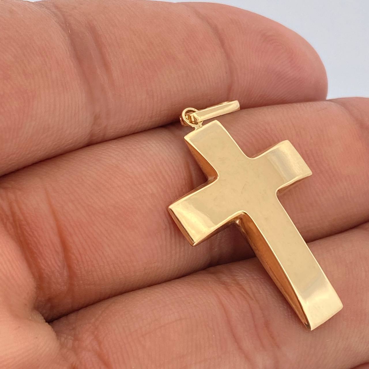 Pendant Cross 1.95gr / 1 1/2 in / 18K Yellow Gold %