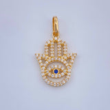 Dije Mano Hamsa 1.35gr / Oro Amarillo 18K %