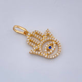 Dije Mano Hamsa 1.35gr / Oro Amarillo 18K %