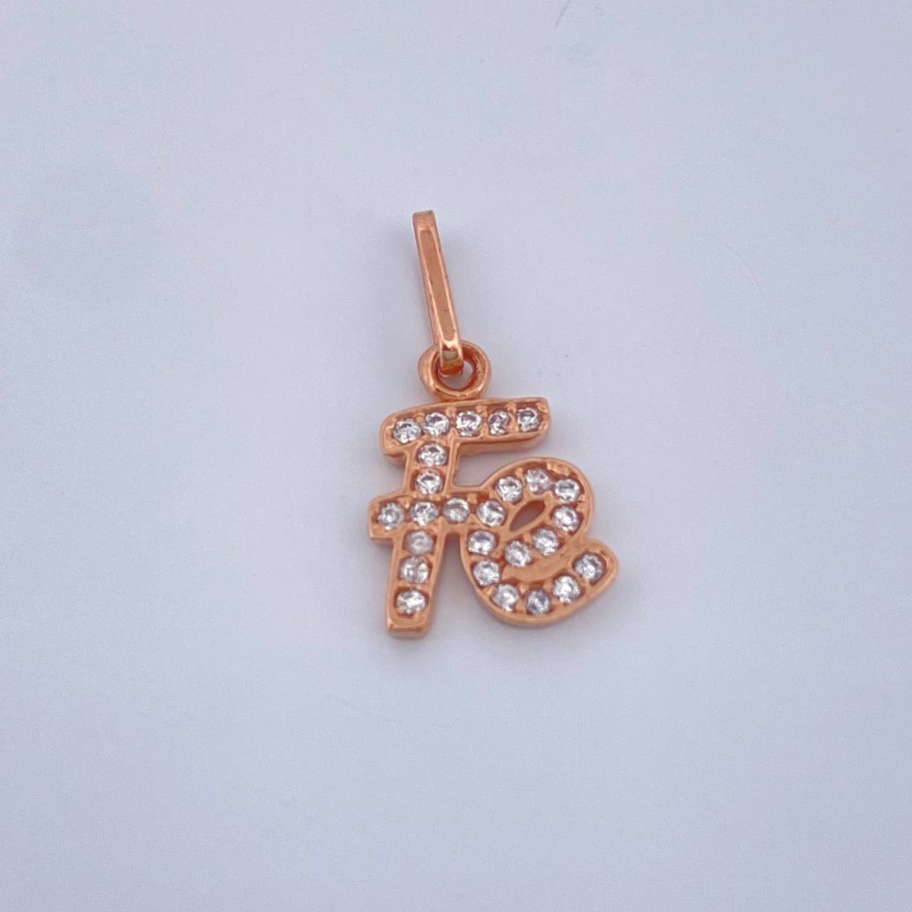 Dije Fe 0.85gr / Oro Rosa 18K %