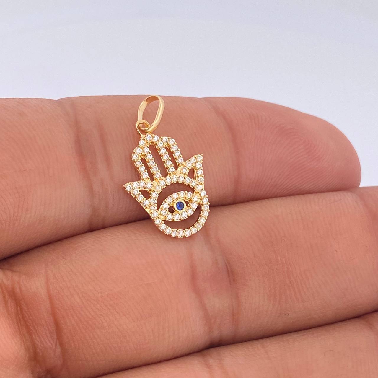 Dije Mano Hamsa 1.35gr / Oro Amarillo 18K %