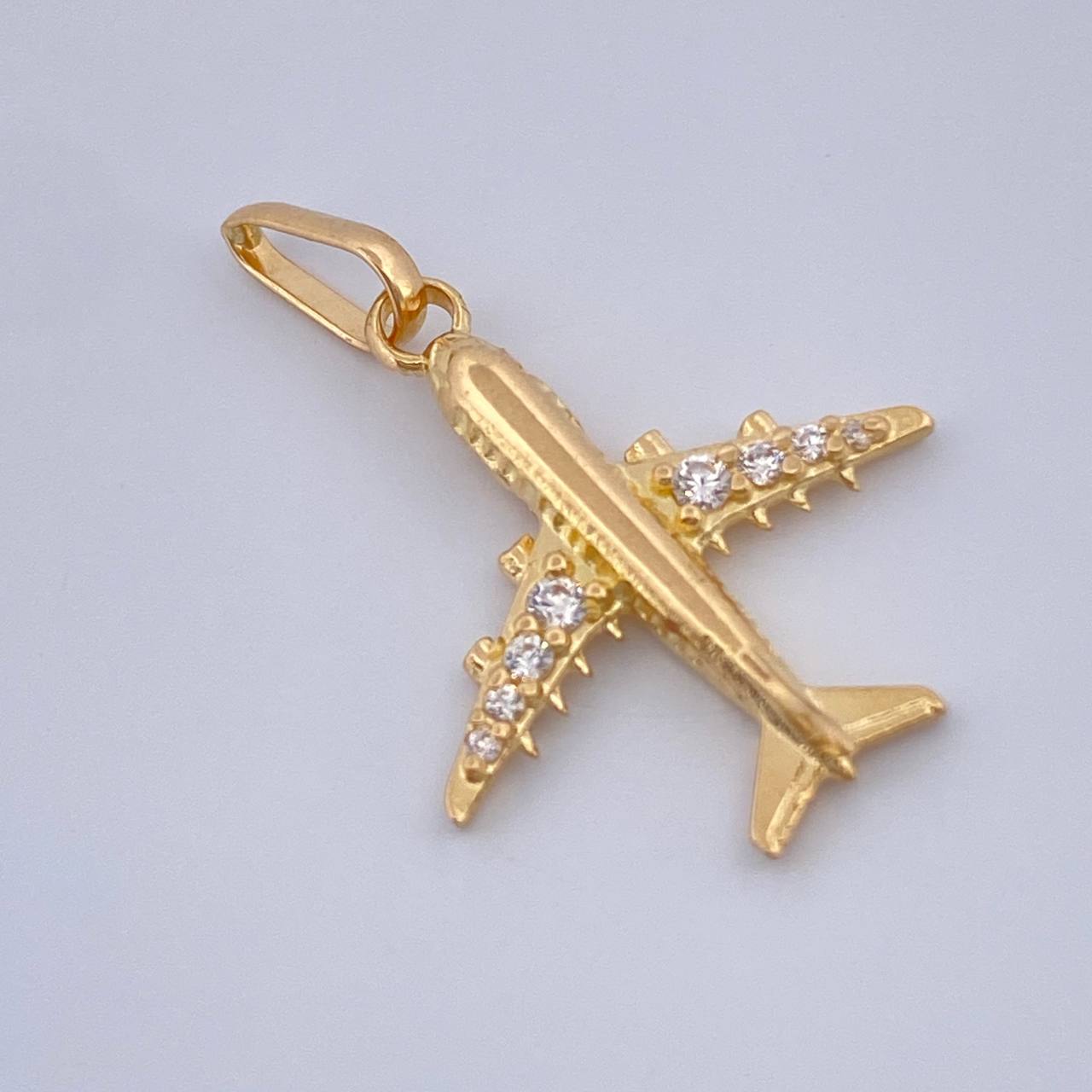 Dije Avion 1.2gr / Oro Amarillo 18K %
