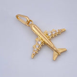 Dije Avion 1.2gr / Oro Amarillo 18K %