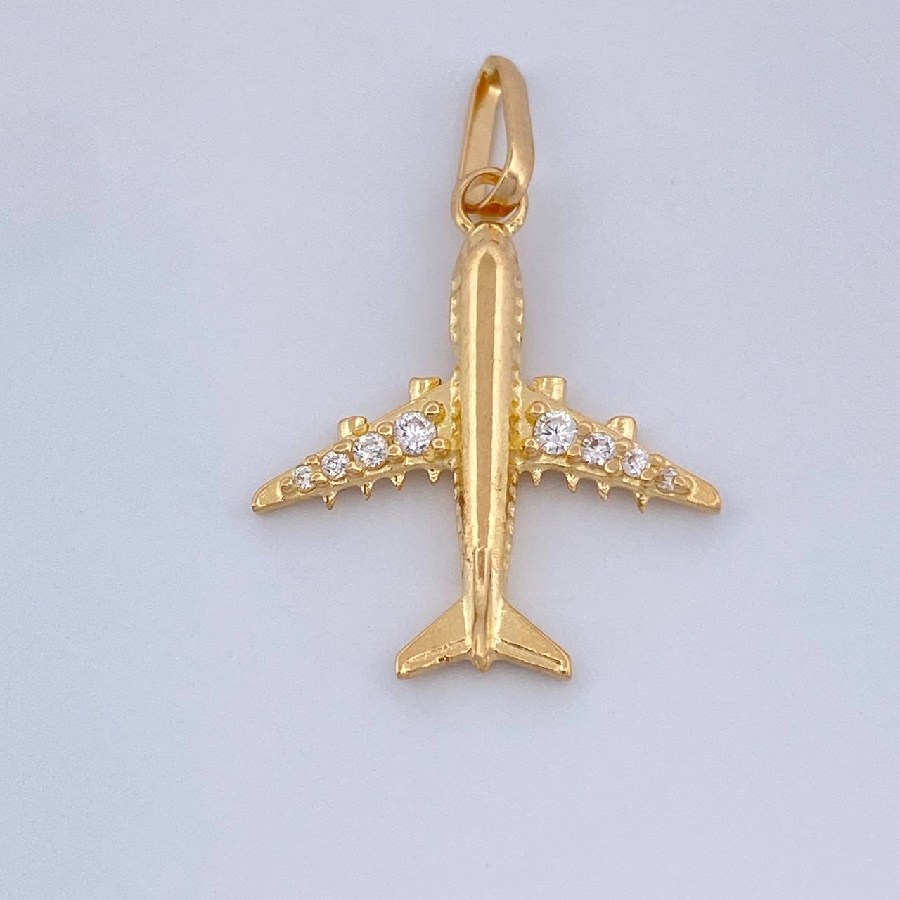Dije Avion 1.2gr / Oro Amarillo 18K %