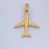 Dije Avion 1.2gr / Oro Amarillo 18K %