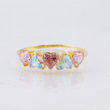 Anillo Cristal de Luna 1.65gr / T7 3/4 / Oro Amarillo 18K *