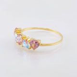 Anillo Cristal de Luna 1.65gr / T7 3/4 / Oro Amarillo 18K *