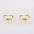 Candongas Lisas 0.8gr / 1/2 in / Oro Amarillo 18K ©