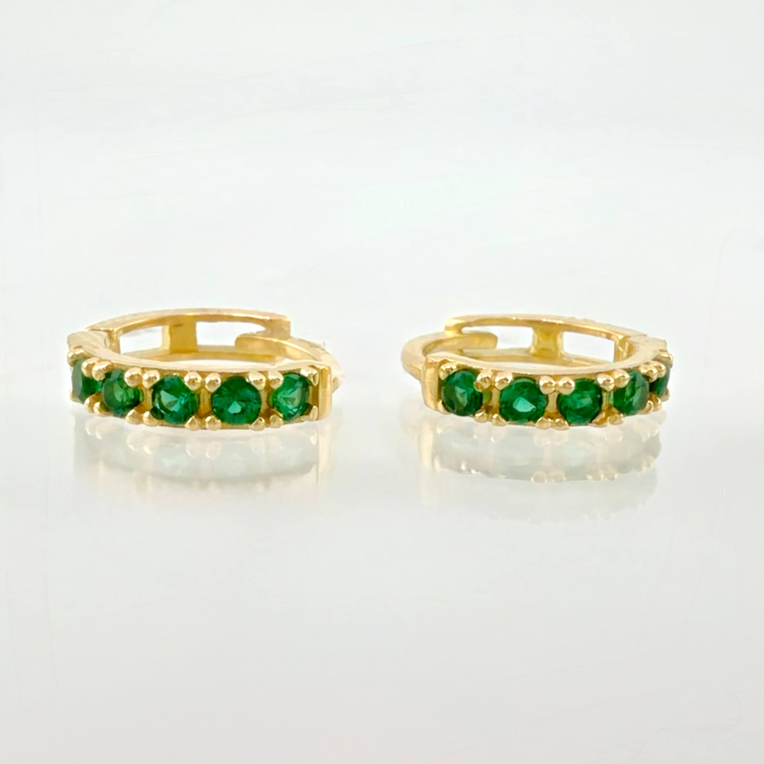 Candongas Linea Tupida 1.45gr / 1/2 in / Oro Amarillo 18K *