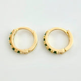 Candongas Linea Tupida 1.45gr / 1/2 in / Oro Amarillo 18K *