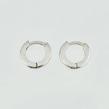 Candongas Aro Grueso 1.55gr / 1/2 in / Oro Blanco 18K