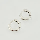 Candongas Aro Grueso 1.55gr / 1/2 in / Oro Blanco 18K