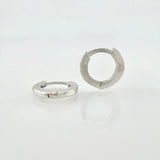 Candongas Aro Grueso 1.55gr / 1/2 in / Oro Blanco 18K